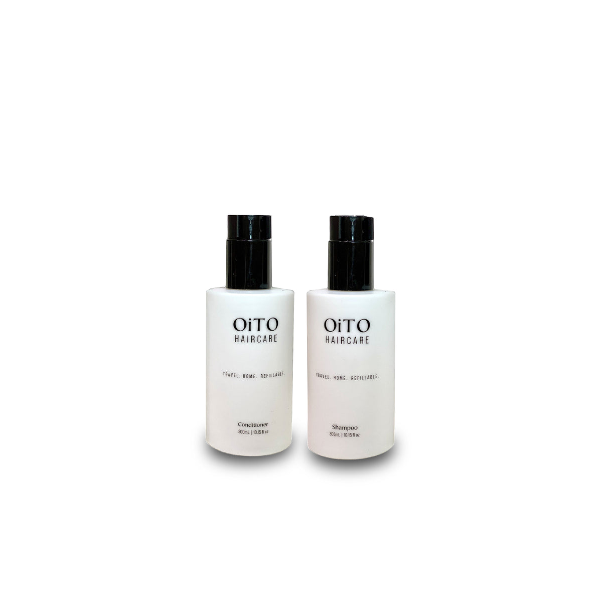 PLASTIC REFILL BOTTLES FOR SHAMPOO & CONDITIONER